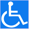 Handicapped Wheelchair Accessible Sticker - U.S. Custom Stickers