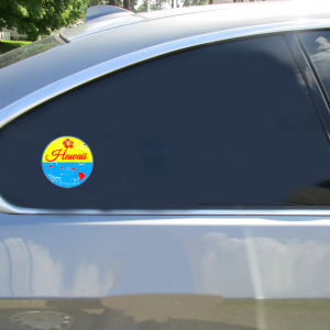 Hawaii Islands State Distressed Sticker - Car Decals - U.S. Custom Stickers