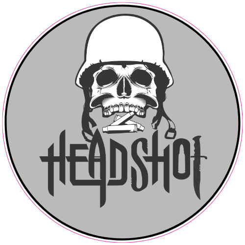Head Shot Skull Sticker - U.S. Custom Stickers
