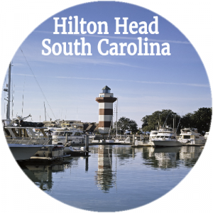 Hilton Head Harbor Circle Decal - U.S. Customer Stickers