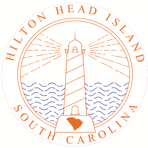 Handmade 4 inch round HHI Hilton Head Vinyl Bumper Sticker 