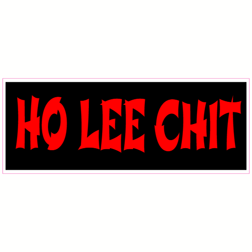 Ho Lee Chit Funny Bumper Sticker Decal 