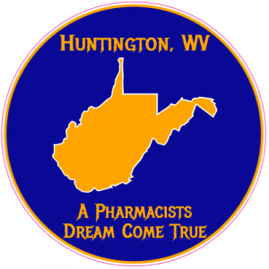 Huntington West Virginia Pharmacy Sticker - U.S. Custom Stickers