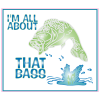 I Am All About Bass Fishing Sticker - U.S. Custom Stickers