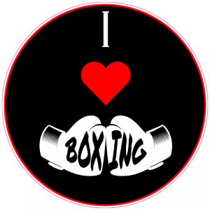 I Love Boxing Sticker - U.S. Custom Stickers