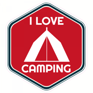 I Love Camping Decal - U.S. Customer Stickers