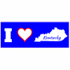 I Love Kentucky Bumper Decal - U.S. Customer Stickers