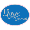 I Love My Airman Oval Sticker - U.S. Custom Stickers