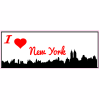 I Love New York City Sticker - U.S. Custom Stickers