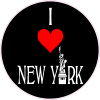 I Love New York Lady Liberty Sticker - U.S. Custom Stickers