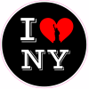 I Love New York Statue of Liberty Sticker - U.S. Custom Stickers