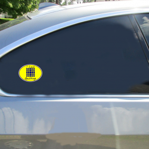 I Love Quilting Oval Sticker - Car Decals - U.S. Custom Stickers