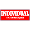 Individual Not Part Of Your Group Decal - U.S. Customer Stickers
