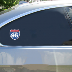 Interstate 95 Road Sign Florida Sticker - Car Decals - U.S. Custom Stickers