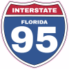 Interstate 95 Road Sign Florida Sticker - U.S. Custom Stickers