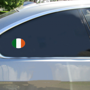 Ireland Flag Oval Sticker - Car Decals - U.S. Custom Stickers