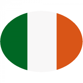 Ireland Flag Oval Decal - U.S. Customer Stickers