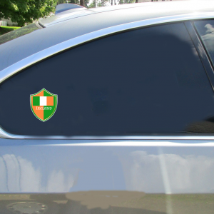 Ireland Flag Shield Shaped Sticker - Car Decals - U.S. Custom Stickers