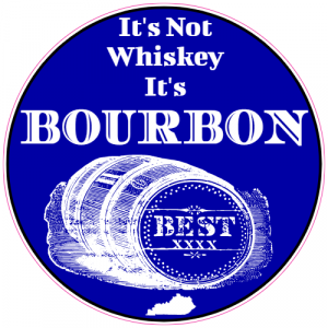 It's Not Whiskey It's Bourbon Kentucky Circle Decal - U.S. Customer Stickers