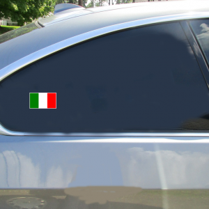 Italy Flag Sticker - Car Decals - U.S. Custom Stickers
