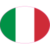 Italy Oval Flag Decal - U.S. Customer Stickers