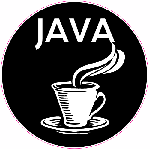 Java Coffee Black Circle Decal - U.S. Customer Stickers