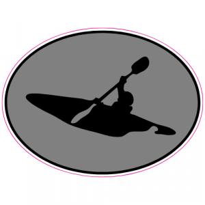 Kayaker Sticker - U.S. Custom Stickers