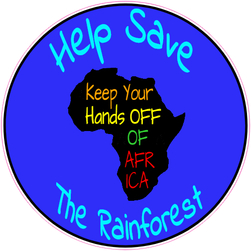 Keep Your Hands Off Africa Sticker - U.S. Custom Stickers