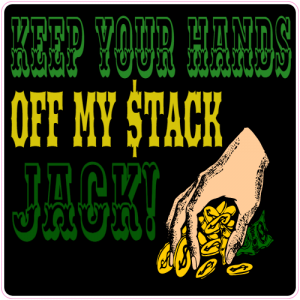 Keep Your Hands Off My Money Sticker - U.S. Custom Stickers