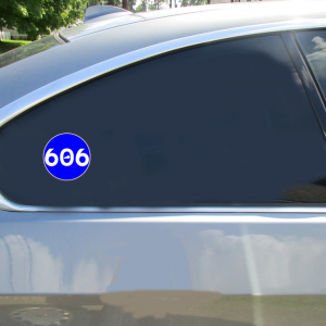 Kentucky 606 Blue Circle Sticker - Car Decals - U.S. Custom Stickers