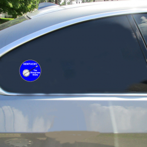 Kentucky Banjo Bluegrass Circle Sticker - Car Decals - U.S. Custom Stickers