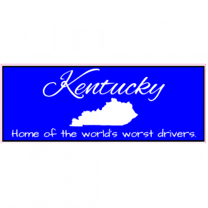 Kentucky Home Of Worst Drivers Sticker - U.S. Custom Stickers