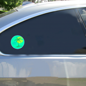 Key West Palm Sun Circle Sticker - Car Decals - U.S. Custom Stickers
