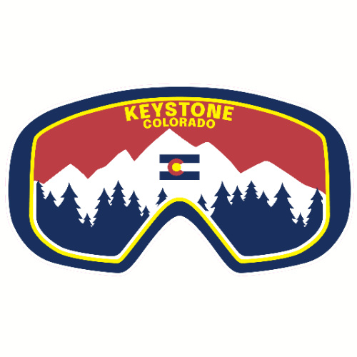 Keystone Colorado Ski Goggles Decal - U.S. Customer Stickers