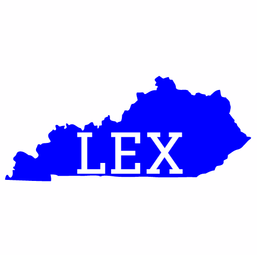 LEX Lexington Kentucky State Decal - U.S. Customer Stickers
