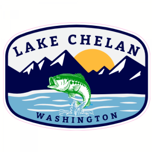 Lake Chelan Washington Fishing Decal - U.S. Customer Stickers