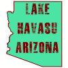 Lake Havasu Arizona State Shaped Decal - U.S. Customer Stickers