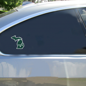 Lansing Michigan State Shaped Sticker - Car Decals - U.S. Custom Stickers