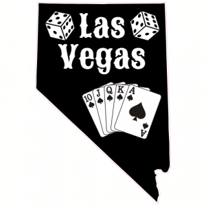 Las Vegas Cards And Dice Nevada Decal - U.S. Customer Stickers