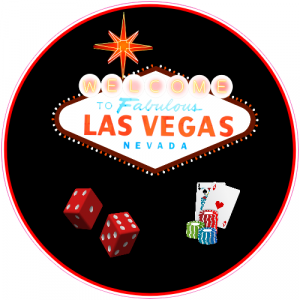 Las Vegas Gambling Circle Sticker - U.S. Custom Stickers
