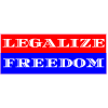 Legalize Freedom Bumper Sticker - U.S. Custom Stickers