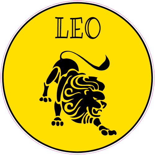 Laptop Sticker for Car iPad Helmet 12cm Black Vinyl Decal leononlinebox Horoscope Leo Zodiac Brave Sign 