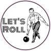 Let's Roll Bowling Circle Decal - U.S. Customer Stickers