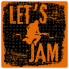Lets Jam Guitar Player Decal - U.S. Customer Stickers