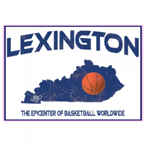 Lexington Basketball Worldwide Distressed Sticker - U.S. Custom Stickers