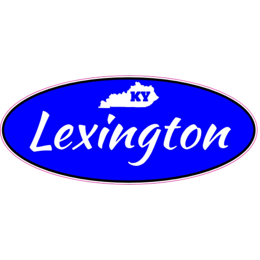 Lexington Kentucky Oval Decal U.S. Custom Stickers