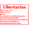 Libertarian Definition Sticker - U.S. Custom Stickers