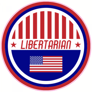 Libertarian Patriotic Circle Decal - U.S. Customer Stickers