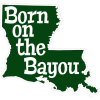 Louisiana Born On The Bayou State Sticker - U.S. Custom Stickers