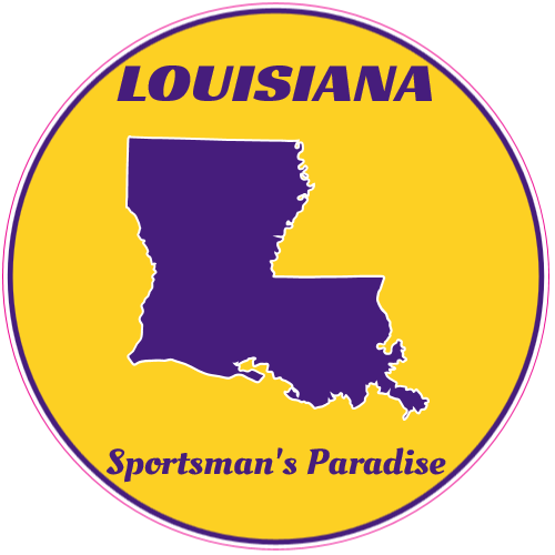 Louisiana State Sportsmans Paradise Sticker - U.S. Custom Stickers